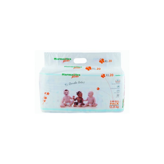 MARMAILLES PLUS Couches bébé taille XL (1225kg) 20 couches