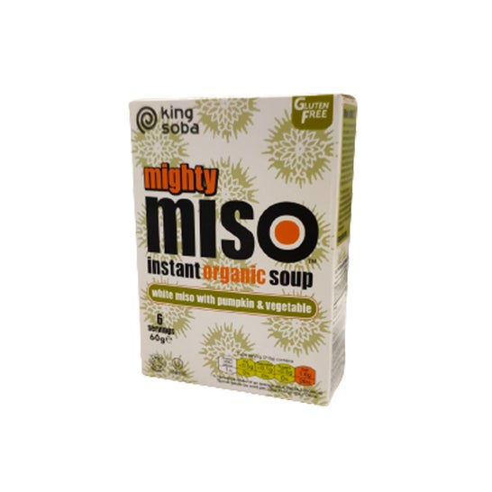 King Soba Sopa De Miso Con Calabaza Y Verduras 6x10g