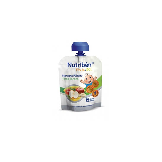 Nutriben Fruta&go Manzana Platano 90 G