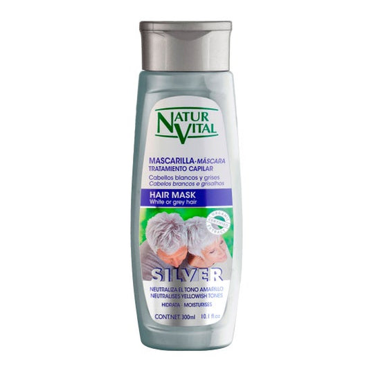 NaturVital Mascarilla Silver White Orgay Hair 300 ml