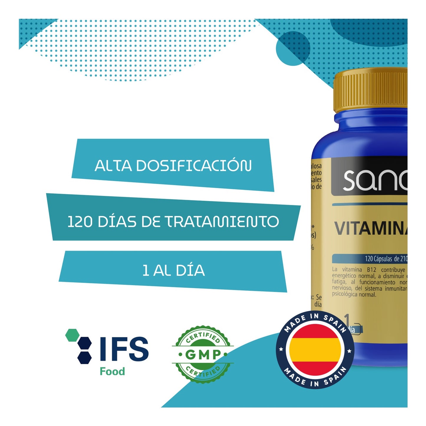 Sanon Vitamina B12 120caps