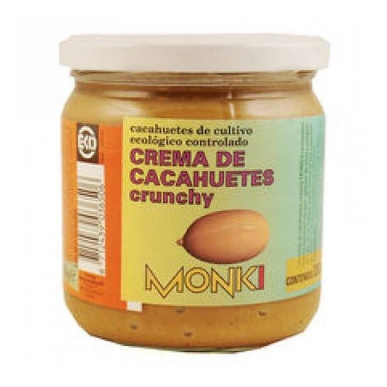 Monki Crema de Cacahuetes Crujiente Bio 330 g