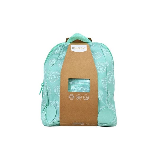 Mustela Mochila Verde + 4 productos