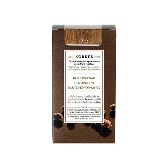 Korres Coloration Permanente Huile D'Argan Blond 7.0