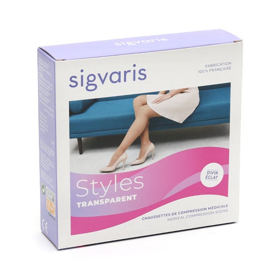 Sigvaris Styles Transparent Chaussette 2 Beige 150 TMN 1 par