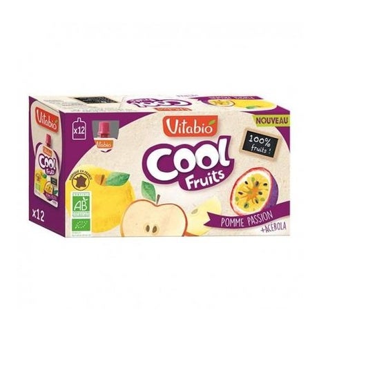 Vitabio Pack Cool Fruits Manzana Pasión Acerola Bio 12x90 g