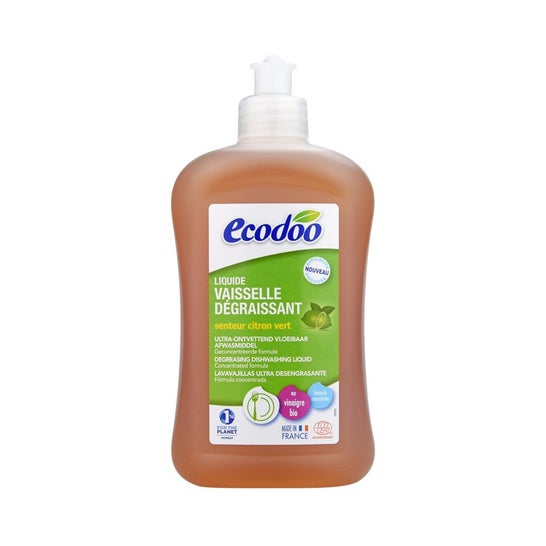Ecodoo Lavavajillas Desengrasante Limón Verde Eco 750 ml