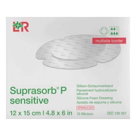 Suprasorb P Sensitive Border Apósito Multisite 12x15cm 10uds