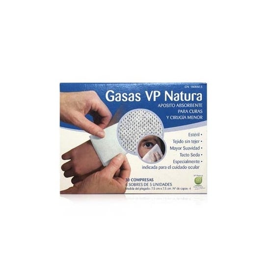 Vp Natura Gasa Estéril Tejido sin Tejer 10x10cm 25uds