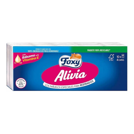 Foxy Alivia Pañuelos Cuidado Nasal 10x9uds