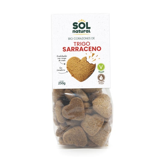 Sol Natural Corazones de Trigo Sarraceno Sirope Maíz Bio 250 g