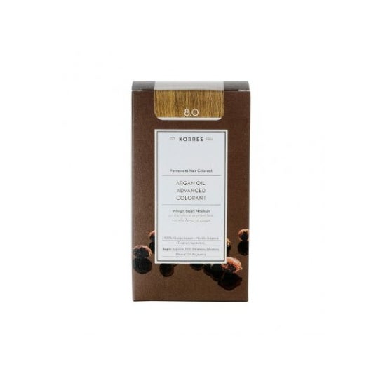 Korres Coloration Permanente Huile D'Argan Blond Clair 8.0