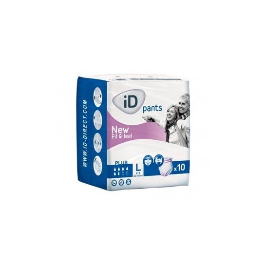 Id Pants Fit&Feel Plus T-L 10uds