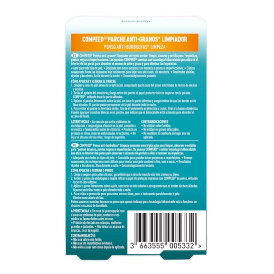 Compeed Parche Anti-granos Limpiador 7uds