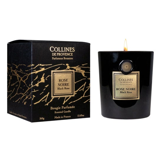 Collines de Provence Vela Perfumada Rosa Negra 360g