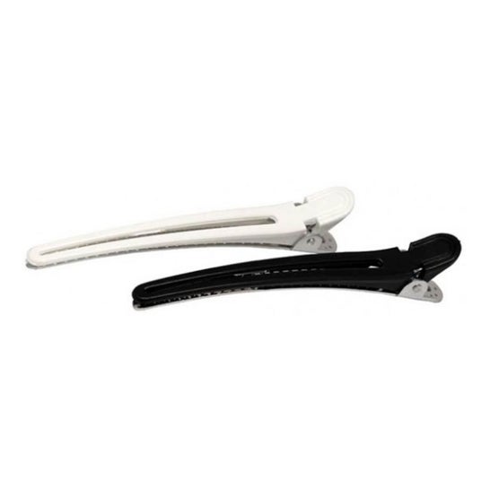 Bifull Pinza Pato Aluminio Blanco-Negro 12 uds