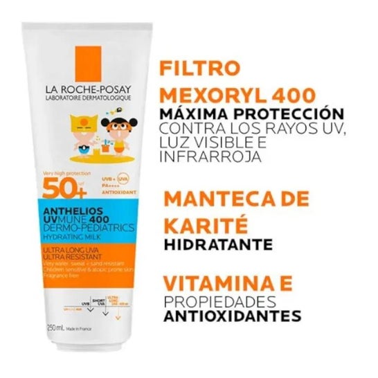 La Roche-Posay Anthelios UVMUNE 400 Dermo-Pediatrics Leche Hidratante SPF50+ 250ml