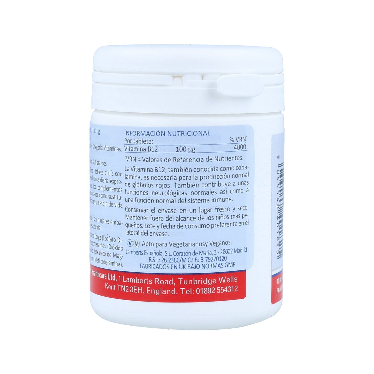 Lamberts vitamina B12 100mg 100comp