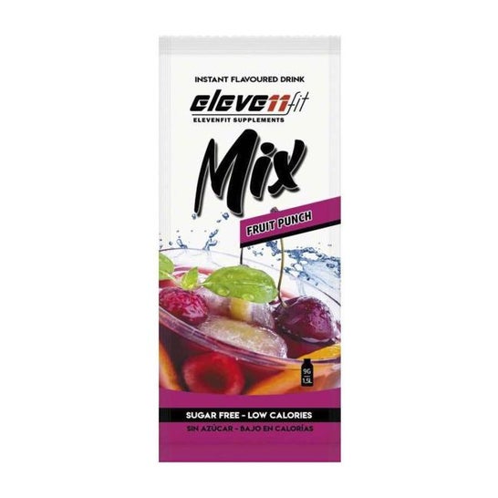 Elevenfit Mix Fruit Punch Bebida Instantánea sin Azúcar 9g