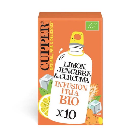 Cupper Infusión Fría Limón Jengibre Cúrcuma 27g