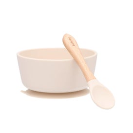 Tutete Kit Bol con Ventosa + Cuchara Ivory