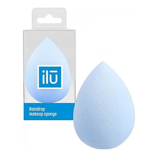 Ilū Raindrop Makeup Sponge Blue 1ud
