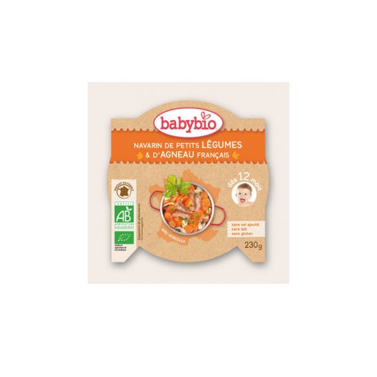 Babybio Bebé Orgánico y Plato de Cordero Babybio 12 Meses 230g