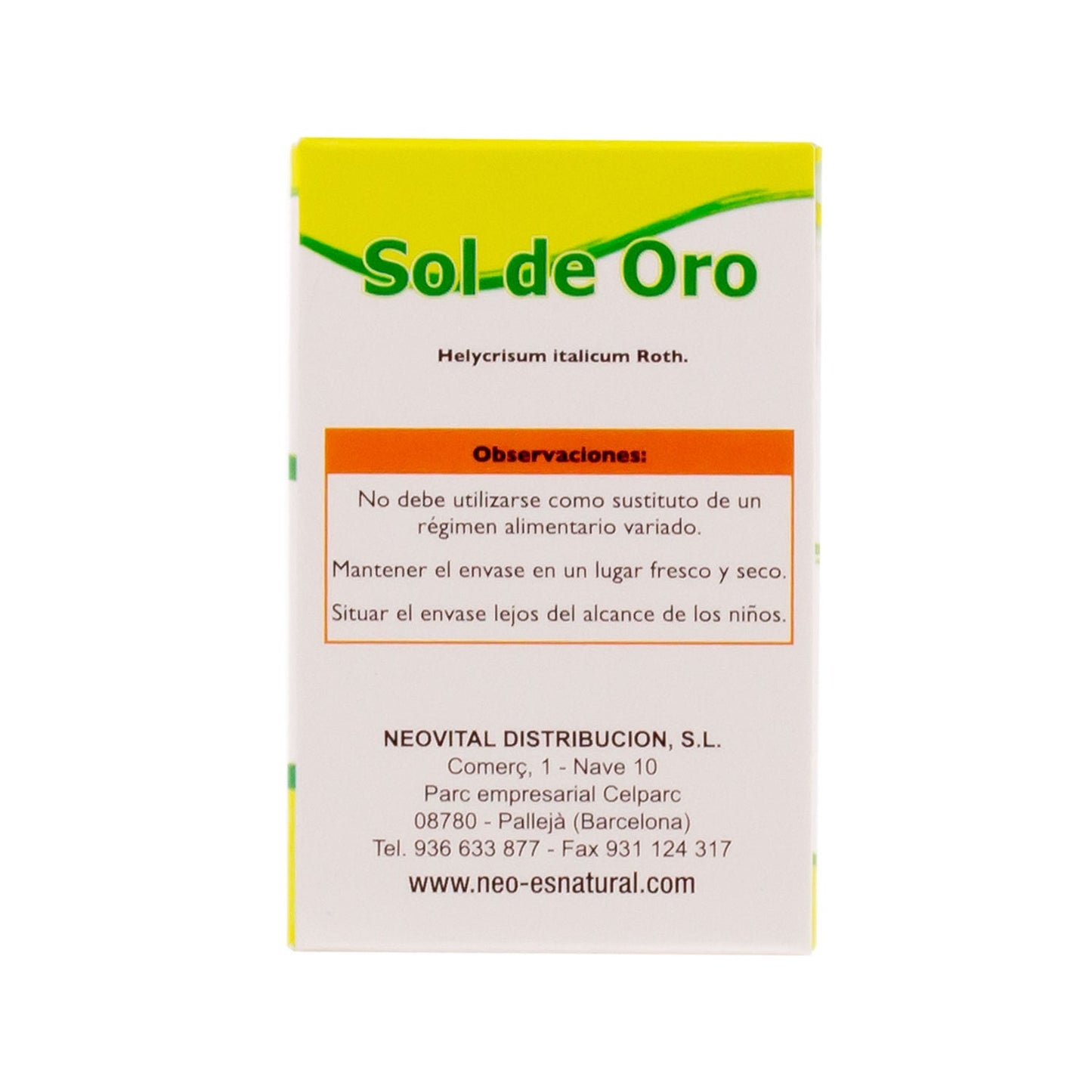 Neo Sol De Oro 45cáps