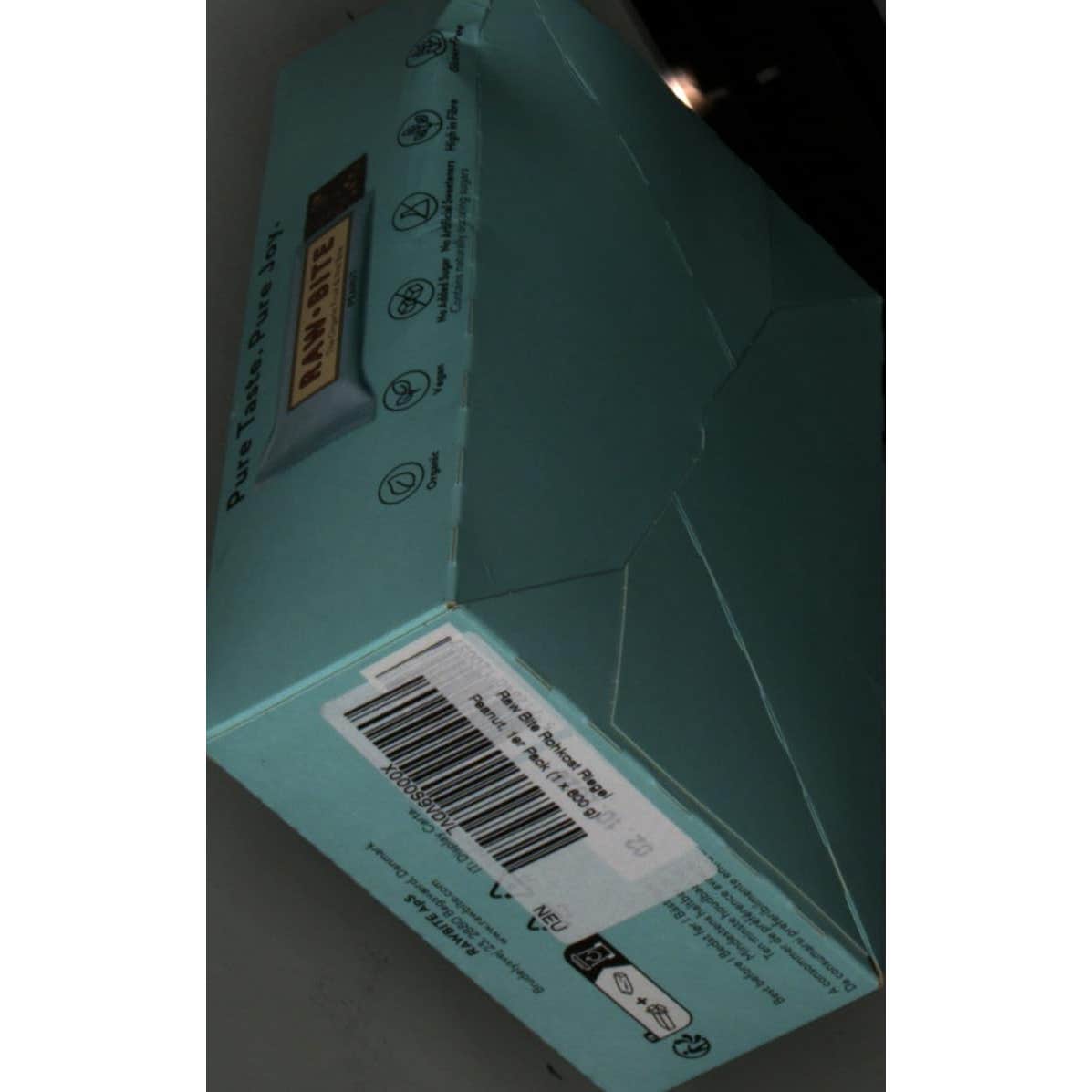 Rawbite Pack Barritas Ecológicas de Cacahuetes 12X50g