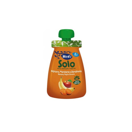Hero Baby Solo Manzana Platano Y Zanahoria 100g