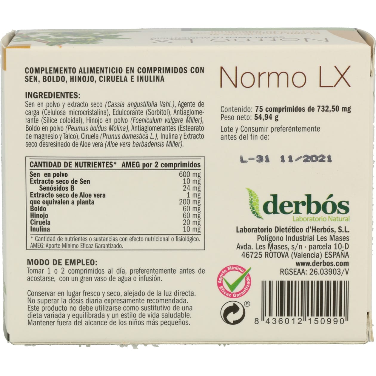 Derbos normo lx 75comp