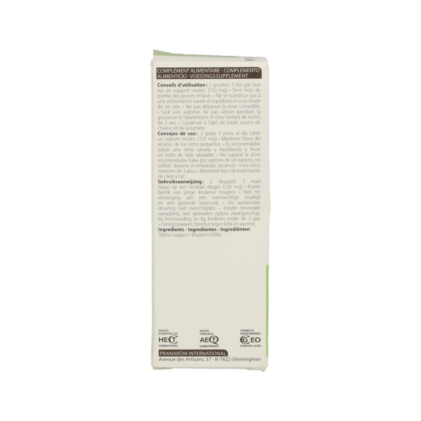 Pranarôm Aceite Esencial Tomillo Común QT Tuyanol 5ml