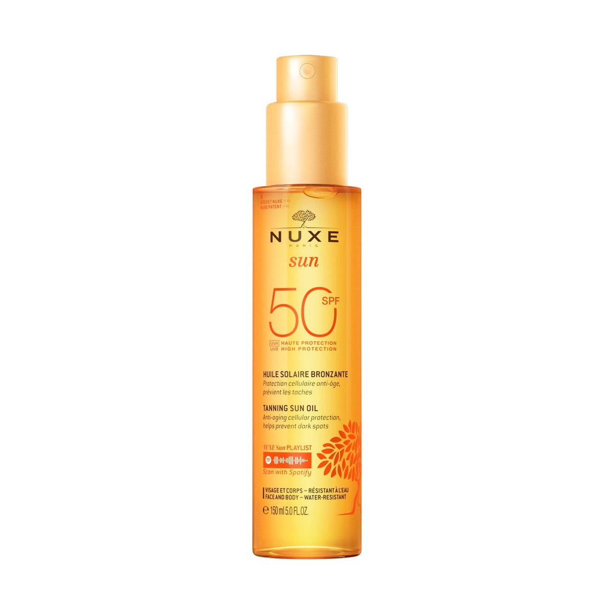 Nuxe Sun Aceite Solar Bronceador SPF50 150ml