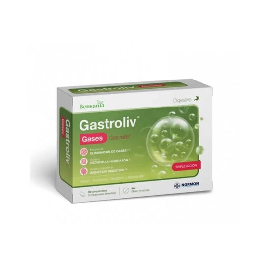 Bensania Gastroliv Lax Gases 60comp