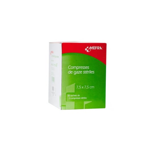 Mefra Compresas Estériles 7,5x7,5cm 2x50uds