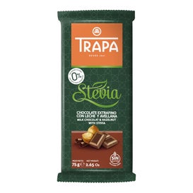 Trapa Chocolate con Leche y Avellanas con Stevia 75g