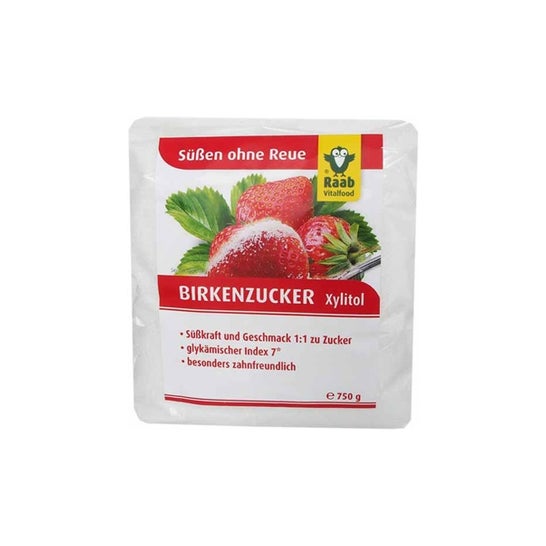 Saco de Bétula de Açúcar Raab Vitalfood 750g