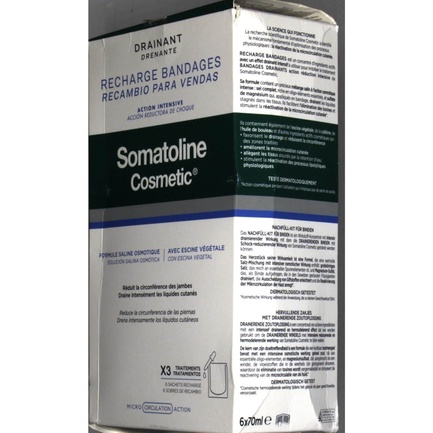 Somatoline Cosmetic Recambio Para Vendas Drenantes 6uds