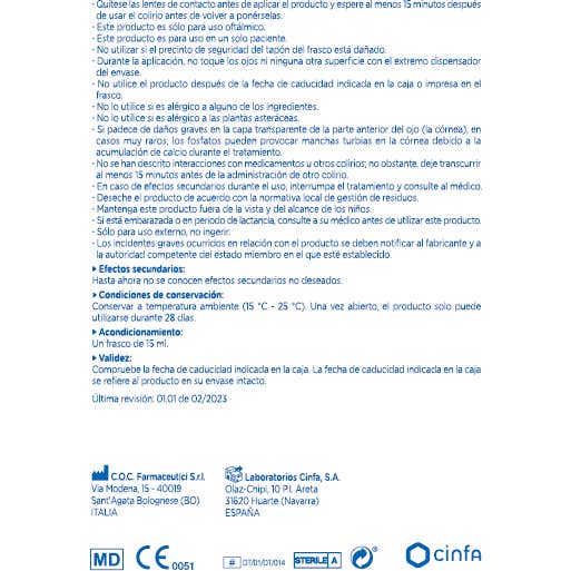 Optiben Irritacion Ocular Camonila 15ml