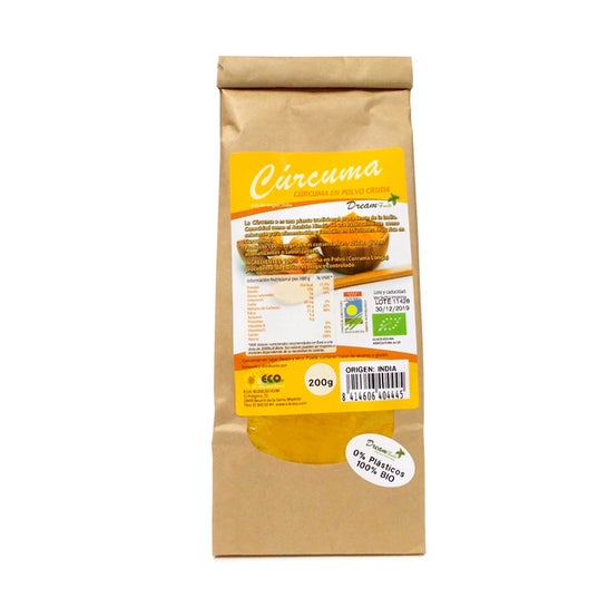 Dream Foods Cúrcuma en Polvo Cruda Bio 200g