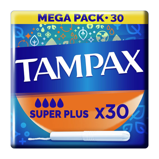 Tampax Tampones con Aplicador de Cartón Suplerplus 30uds