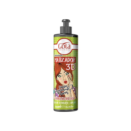 Gota Dourada Acondicionador Matizador 3 D Rojo Intenso 300 ml