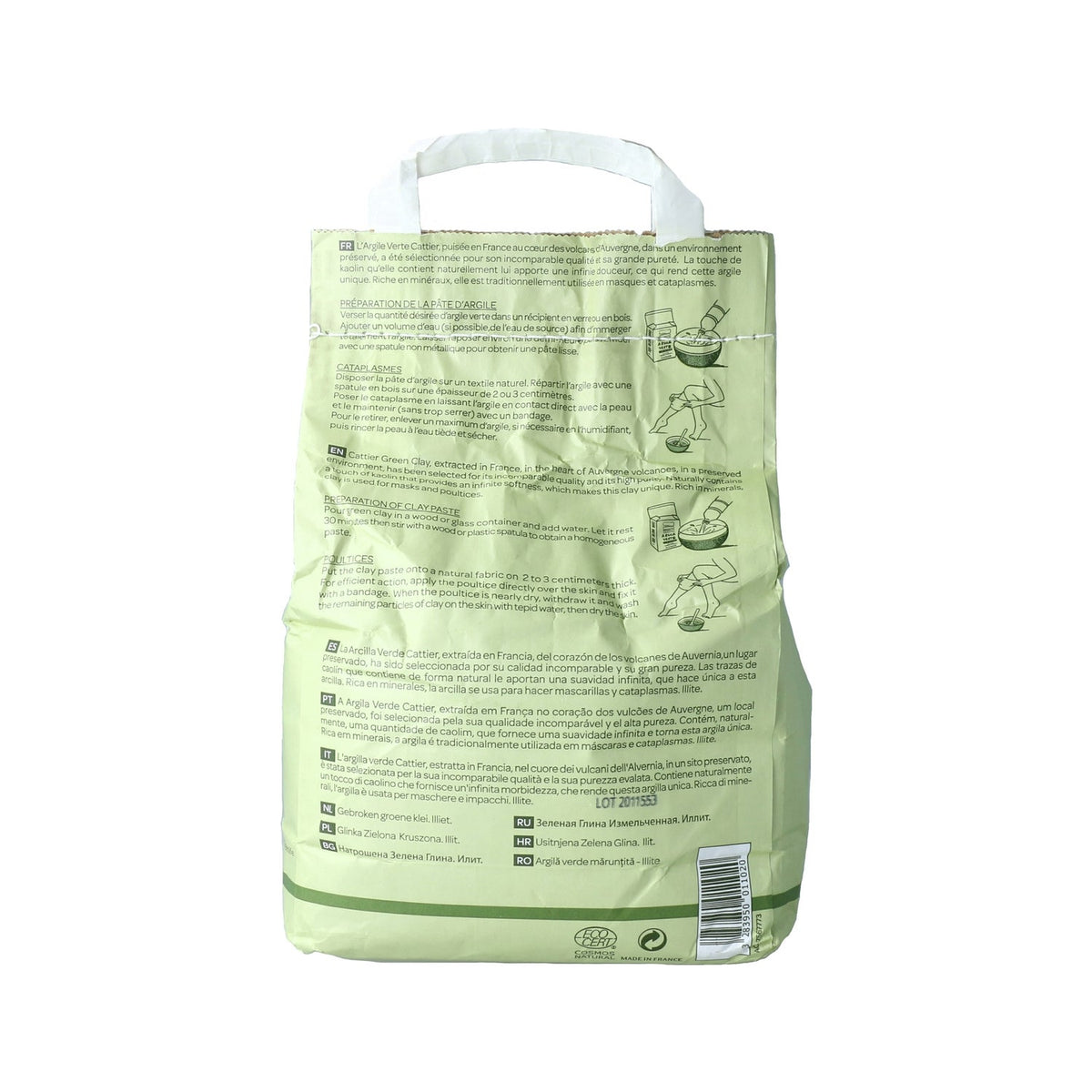 Cattier Arcilla Verde Triturada 3 Kg
