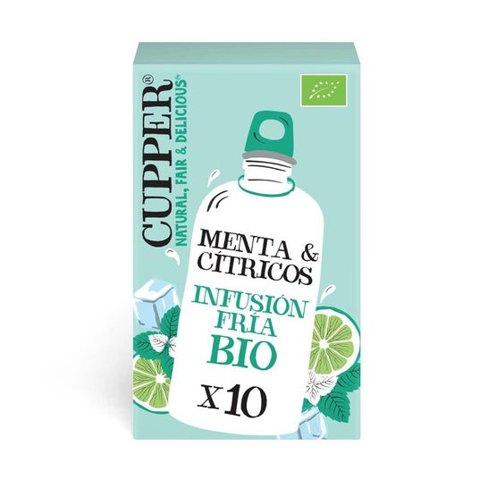 Cupper Infusión Fría de Menta y Cítricos Bio 10uds