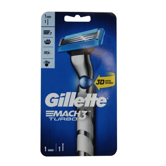 Gillette Mach3 Turbo Maquinilla de Afeitar 3D 1ud