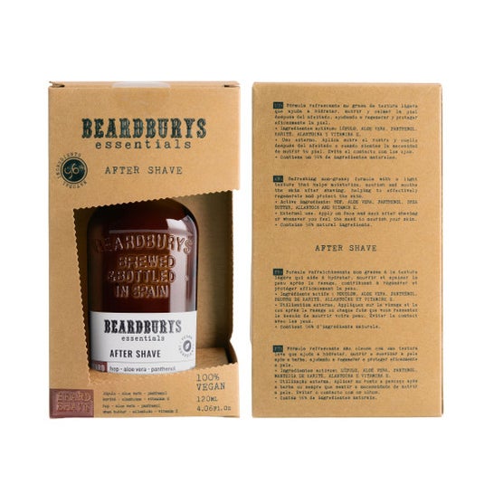 Beardburys Essentials After Shave con Vitamina E y Aloe Vera 120ml