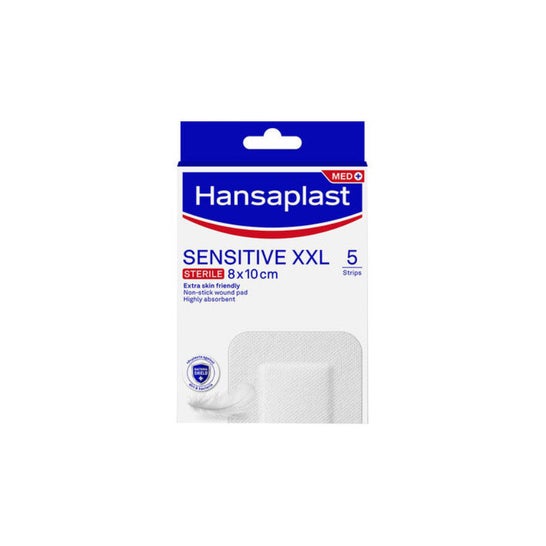Hansaplast Med+ Sensitive XXL Apósitos 8x10cm 5uds