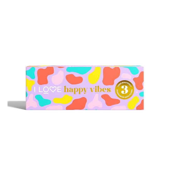 I Love Happy Vibes Set Bombas de Baño 3 uds