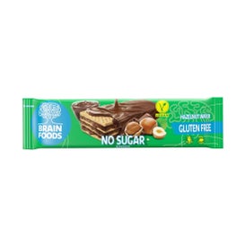 Brain Foods Wafer Avellana Sin Azúcar Sin gluten 40 g