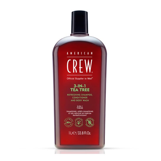 American Crew 3-In-1 Tea Tree Shampoo & Conditioner 1 L